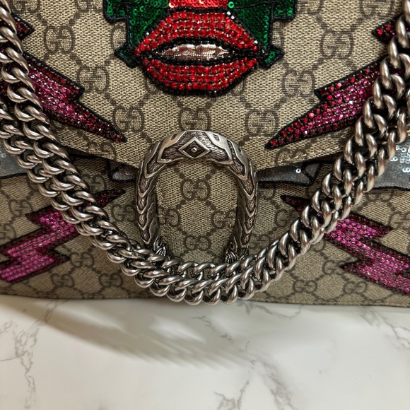 💎✨Authentic 💎GG Supreme Canvas Embroidered Sequin Medium 💎Sold - Picture 6 of 15